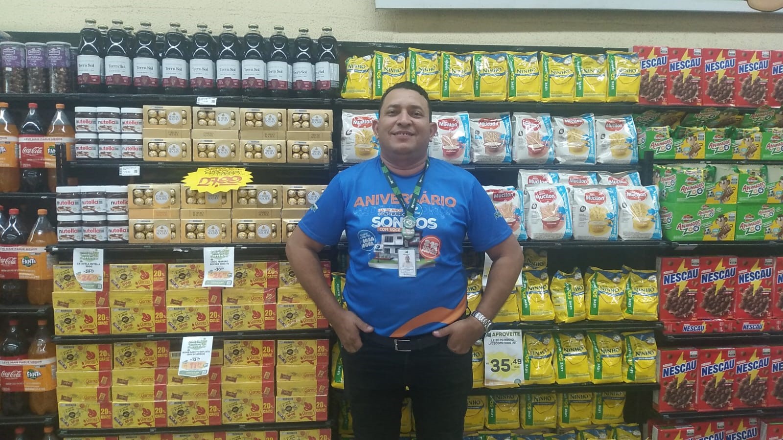 Foto: Thesco Duarte  (Ricardo em atividade no Supermercado Nidobox)