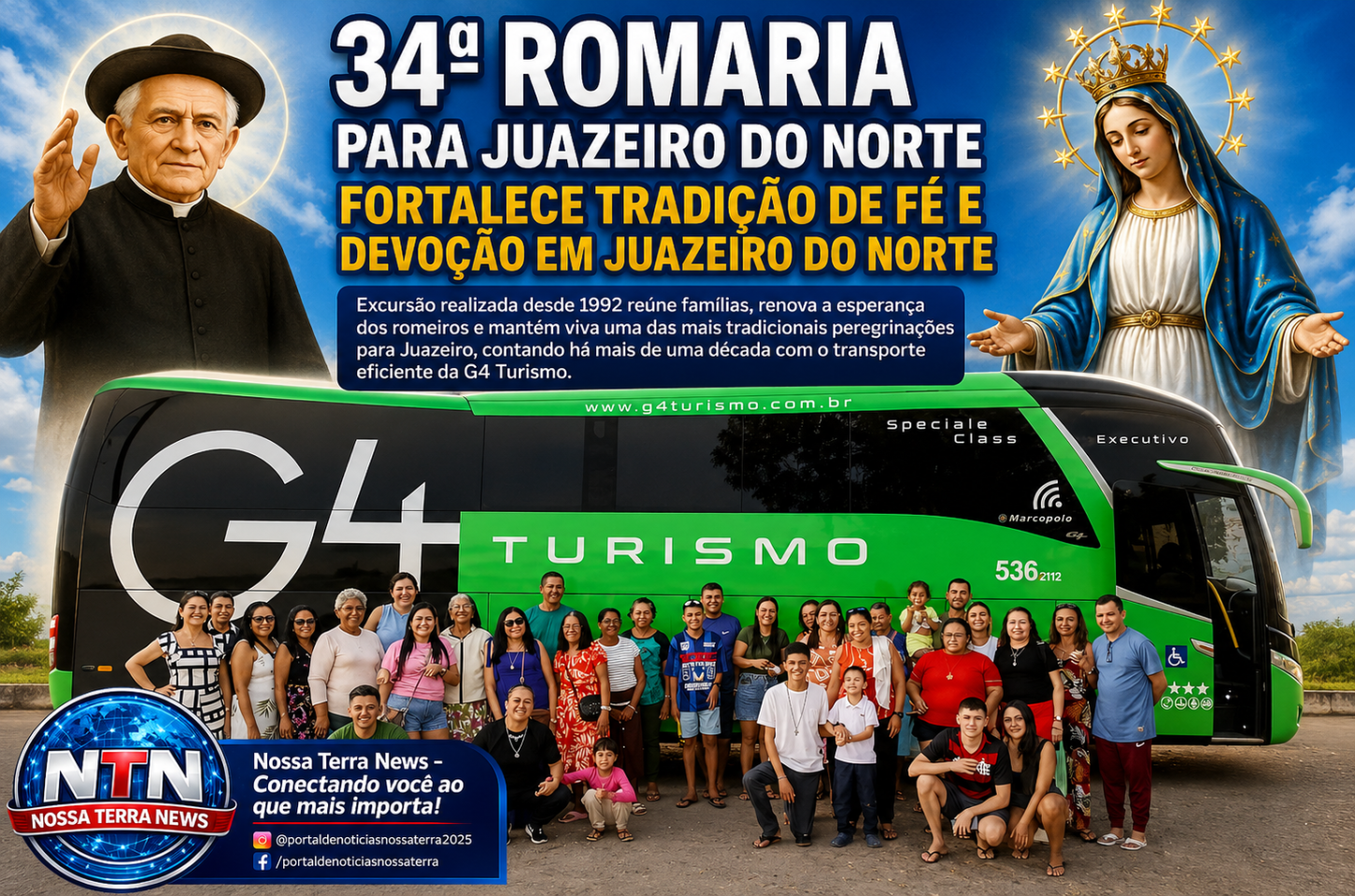 34ª Romaria para Juazeiro do Norte fortalece tradição de fé e devoção em Juazeiro do Norte