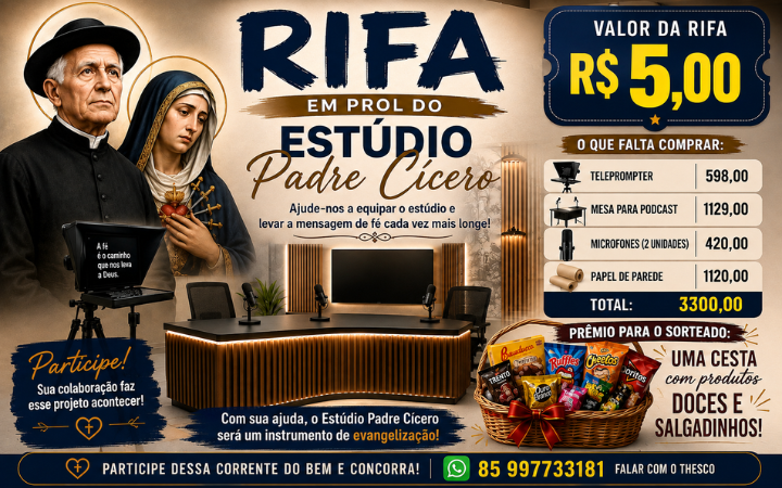 Rifa em Prol do Estúdio Padre Cícero 