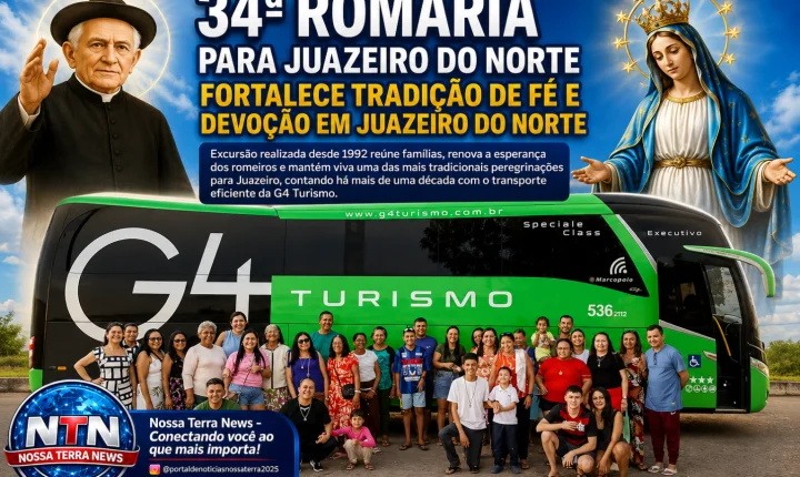 34ª Romaria para Juazeiro do Norte fortalece tradição de fé e devoção em Juazeiro do Norte