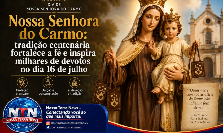 Nossa Senhora do Carmo: tradição centenária fortalece a fé e inspira milhares de devotos no dia 16 de julho