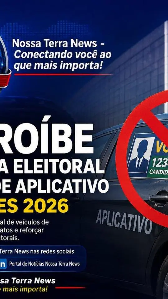 TSE proíbe propaganda eleitoral em carros de aplicativo nas Eleições 2026